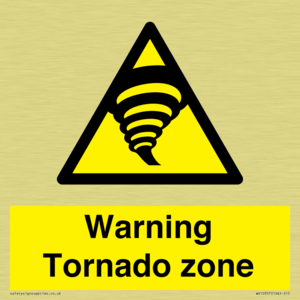 Warning Tornado zone